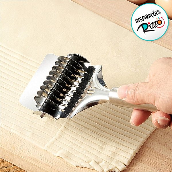 Rolo Cortador - Aço Inox - 20,5x6,5cm - 1 unidade - Rizzo