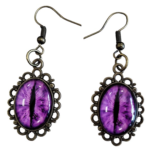 Brinco de Halloween - Olho Roxo- 5,5cm - 1 unidade - Rizzo - Rizzo