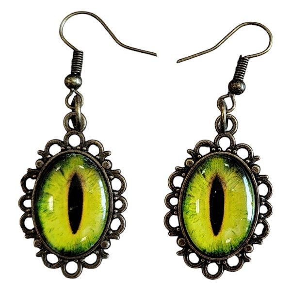 Brinco de Halloween - Olho Amarelo  - 5,5cm - 1 unidade - Rizzo - Rizzo