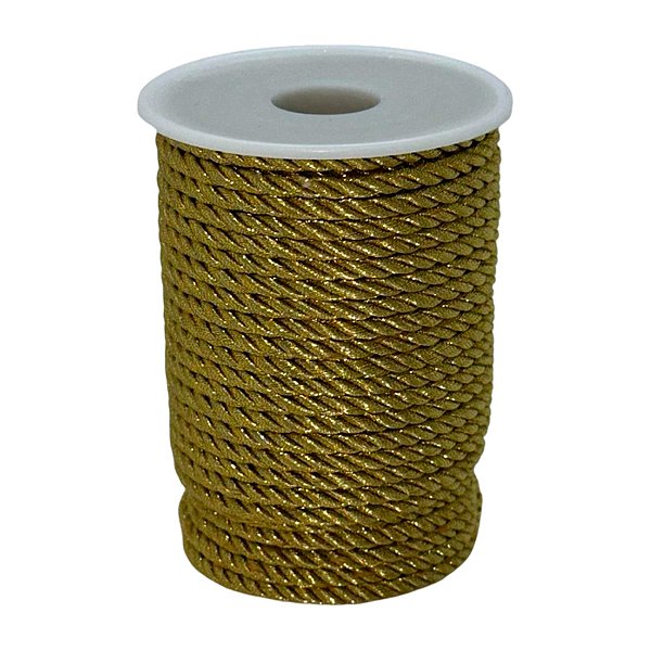 Cordão Decorativo São Francisco - Dourado - 4mm - 1 unidade - Rizzo