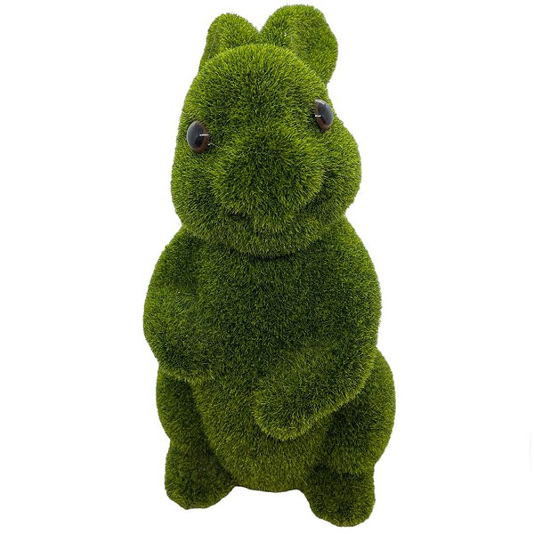 Coelho Decorativo de Grama Sentado - 30cm - 1 unidade - Rizzo
