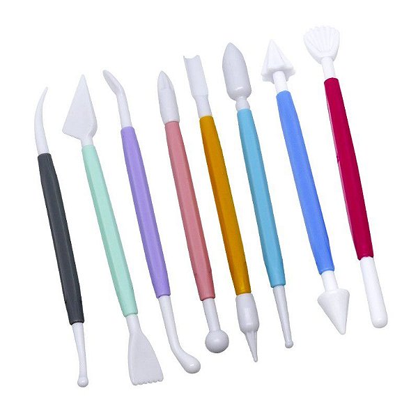 Kit de Estecas para Modelar com 8 un. ArtLille  Confeitaria
