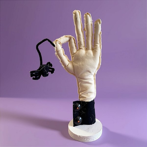 Enfeite Decorativo Halloween - Mãozinha base Branca - 37cm - 1 unidade - Rizzo