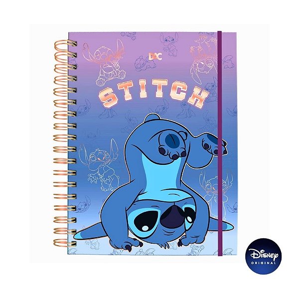 Caderno Smart Univ. Com Folhas Reposicionáveis - Stitch - Ref. 4512 - Disney Original - 1 unidade - DAC Art - Rizzo