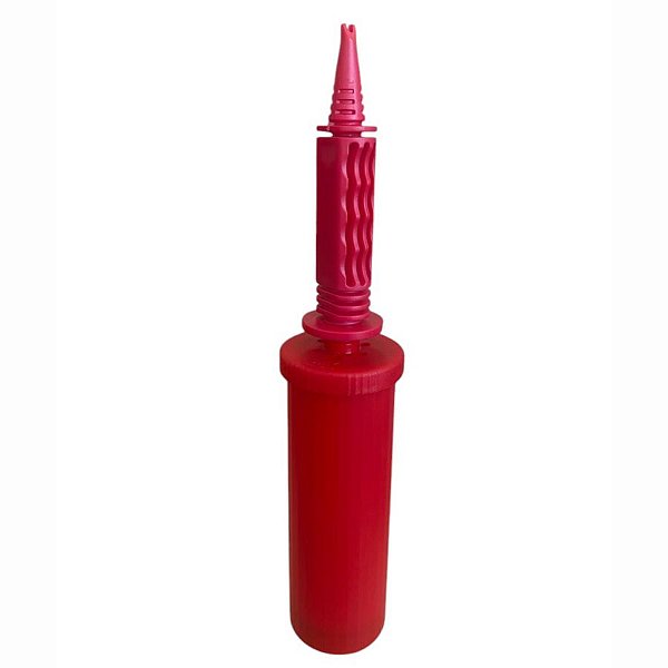 Inflador a Ar Bomba Manual para Balão - Vermelho - 1 unidade - KLF Festas - Rizzo