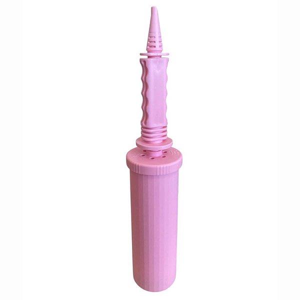 Inflador a Ar Bomba Manual para Balão - Rosa - 1 unidade - KLF Festas - Rizzo