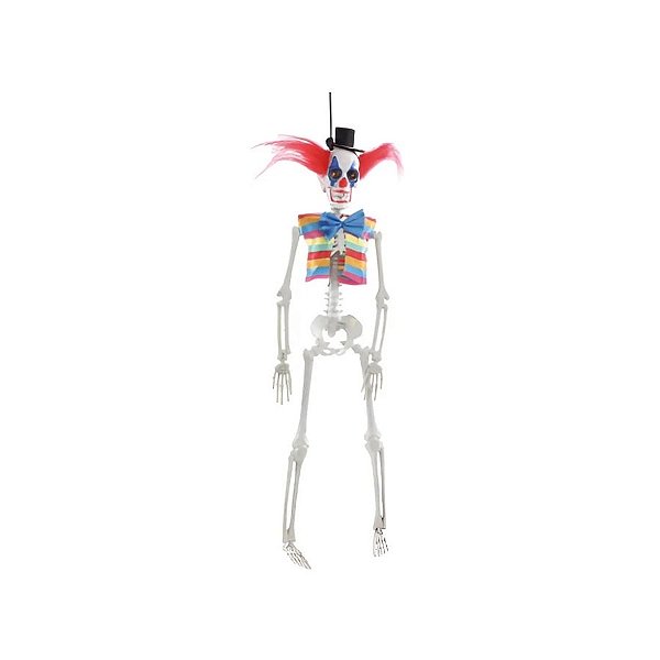 Enfeite para Pendurar - Palhaço Luca - Halloween - 40cm - 1 unidade - Cromus - Rizzo