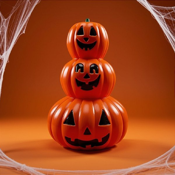 Enfeite Decorativo Halloween - Torre De Abóbora - 22cm - 1 unidade - Rizzo