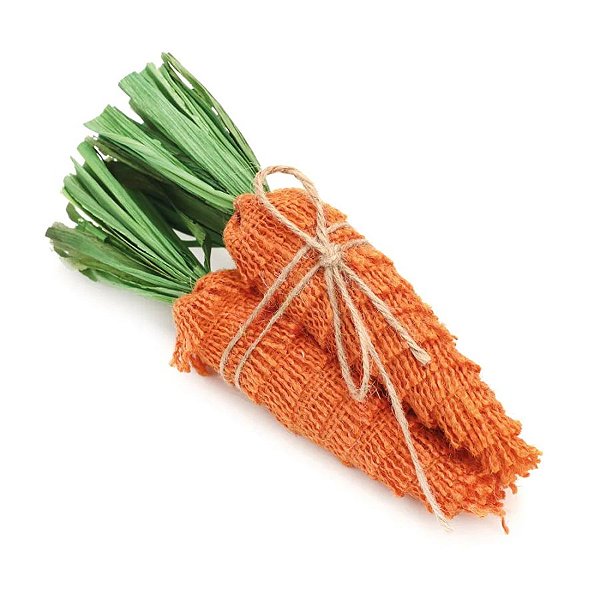 Maço com 3 Cenouras Decorativas - 20cm - 1 unidade - Cromus - Rizzo