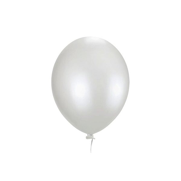 Balão de Festa Perolizado - Branco - Happy Day - Rizzo
