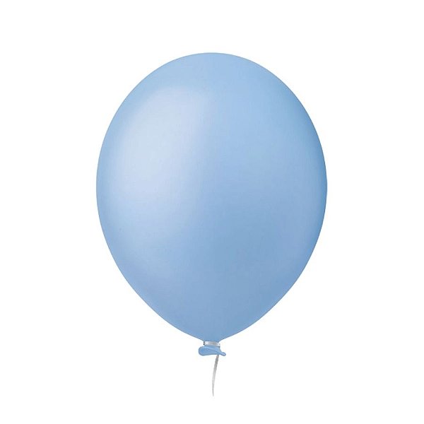 Balão de Festa Liso - Azul Claro - 1 unidade - Happy Day - Rizzo