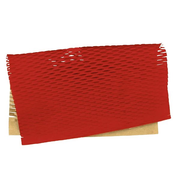 Papel Colmeia - 50x50cm - Vermelho - 10 unidades - Cromus - Rizzo