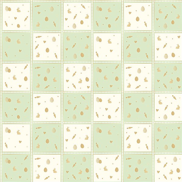 Folha para Ovos de Páscoa Perolado Quinn Verde 69x89cm - 25 unidades - Cromus - Rizzo