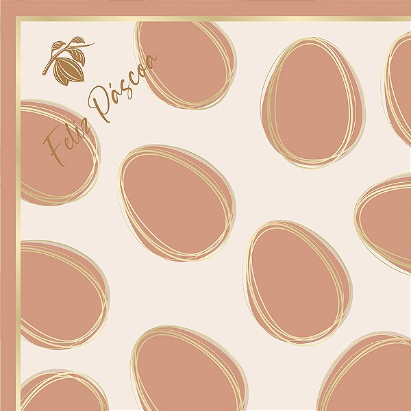 Saco Express 35x35cm para Ovos de 250g a 350g - Tonal Terracota Suave - 5 unidades - Cromus - Rizzo