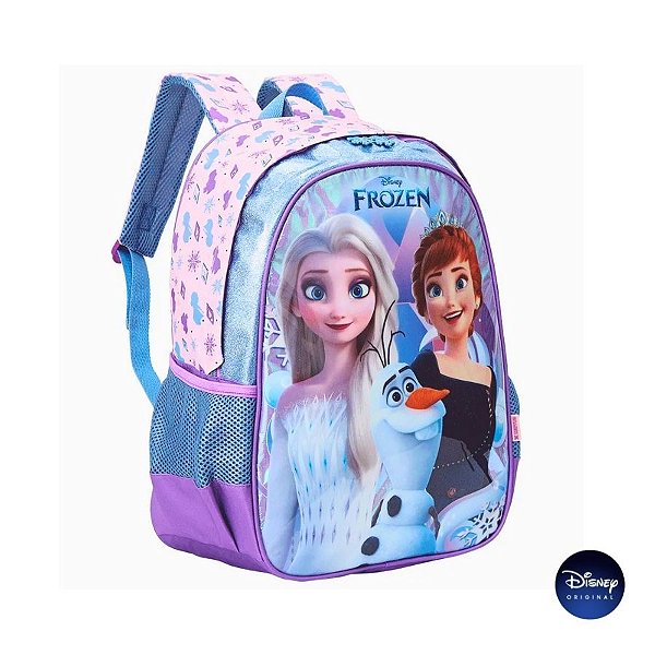 Mochila Escolar - Frozen Holográfica - Disney Original - 1 unidade - Rizzo
