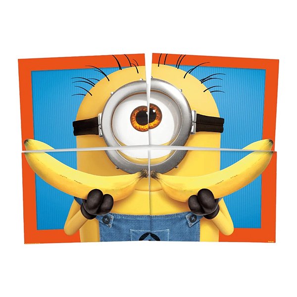 Painel Decorativo 4 Laminas Meu Malvado Favorito 4 - 1 unidade - FestColor - Rizzo