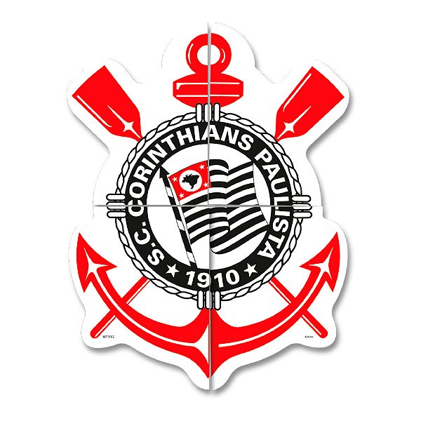 Kit Decorativo - Corinthians 4 partes - 1 unidade - FestColor - Rizzo