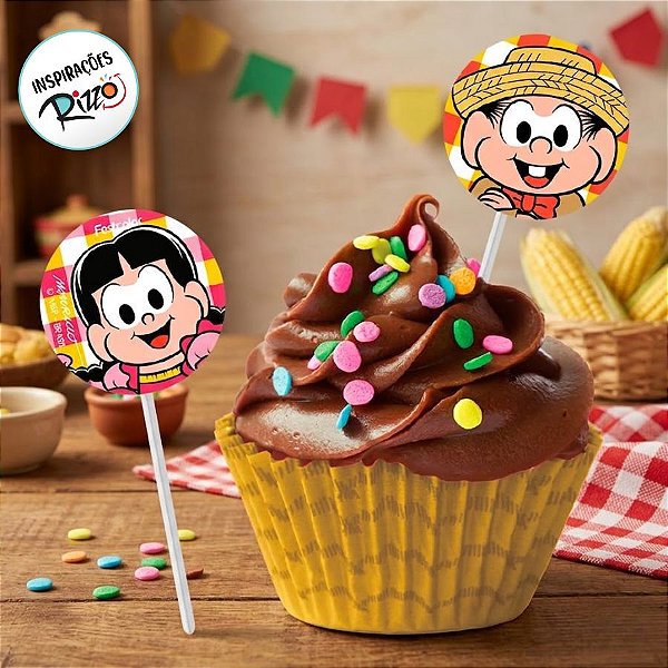 Bandeirinha para Docinho - Chico Bento - 8 unidades - FestColor - Rizzo