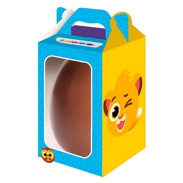 Caixa Maleta Vertical para Ovo com Visor - Bolofofos - 1 unidade - Festcolor - Rizzo