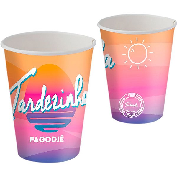 Copo de Papel 200ml - Tardezinha - 8 unidades - FestColor - Rizzo
