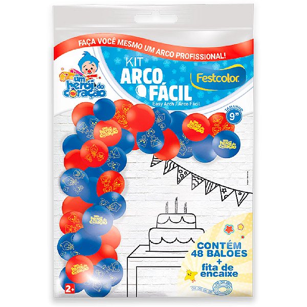 Kit Arco Fácil - Um Herói do Coração - 1 unidade - Festcolor - Rizzo