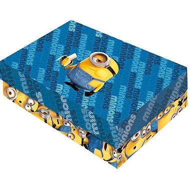 Caixa para Presente Retangular P - Minions 2 - 1 unidade - Festcolor - Rizzo
