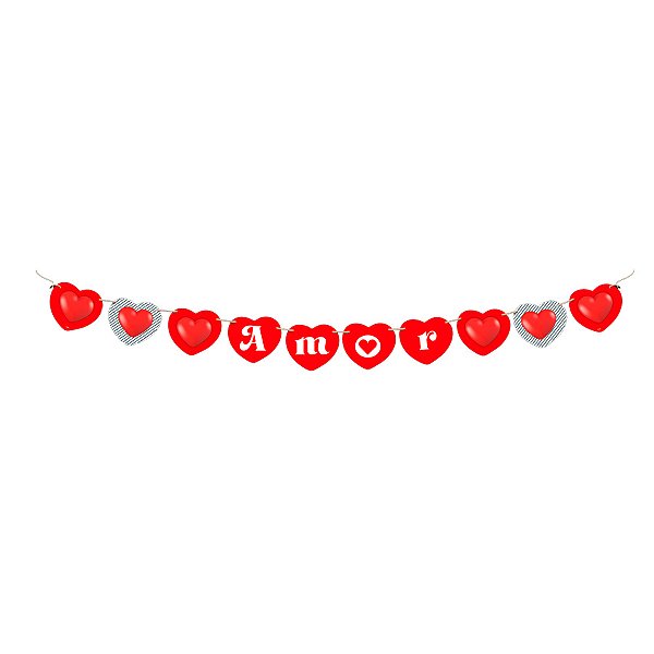 Faixa Decorativa - Amor - 1 unidade - Festcolor - Rizzo