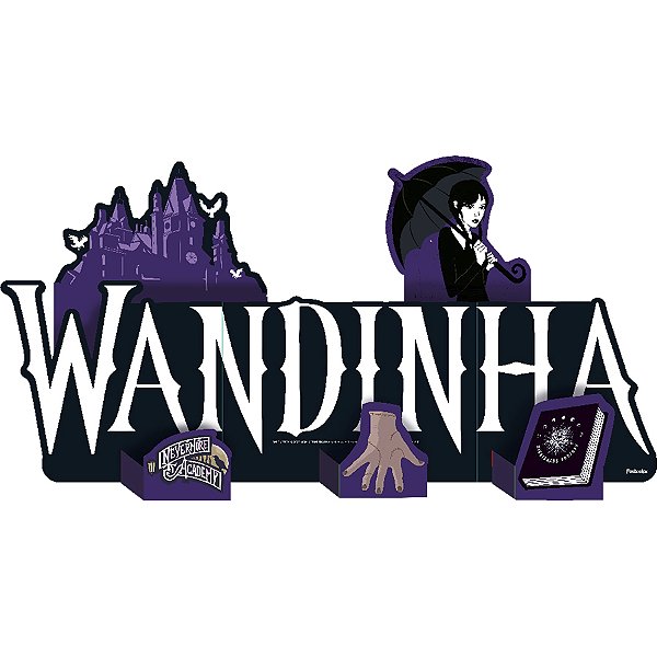Decoração Especial - Wandinha - 1 unidade - FestColor - Rizzo