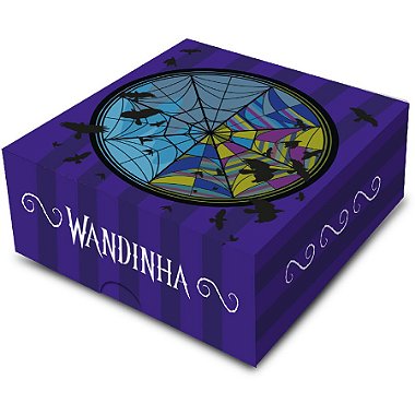 Caixa 4 Doces Quadrada - Wandinha - 6 unidades - FestColor - Rizzo