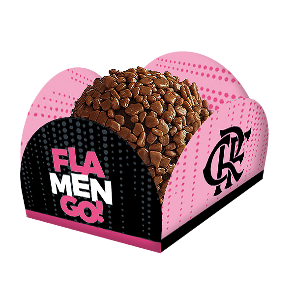 Porta Forminha Festa Flamengo Rosa - 40 Unidades - Festcolor