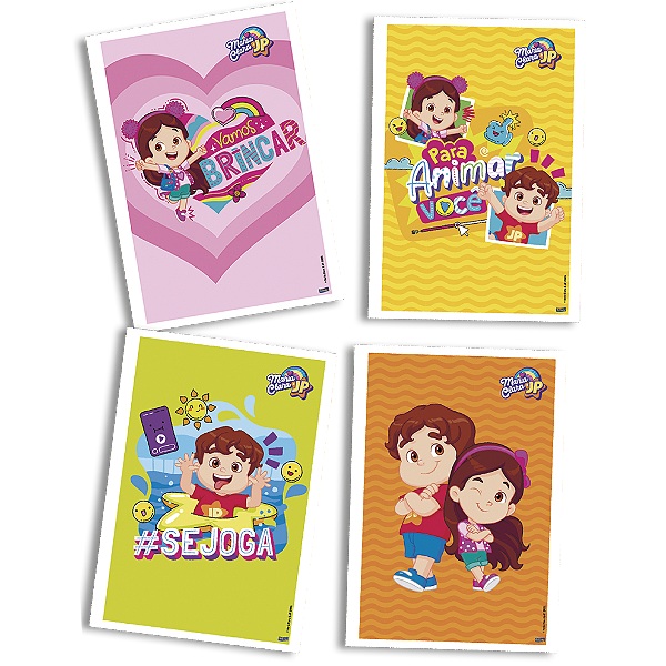 Quadros Decorativos Festa Maria Clara e JP - 04 unidades - Festcolor - Rizzo Festas