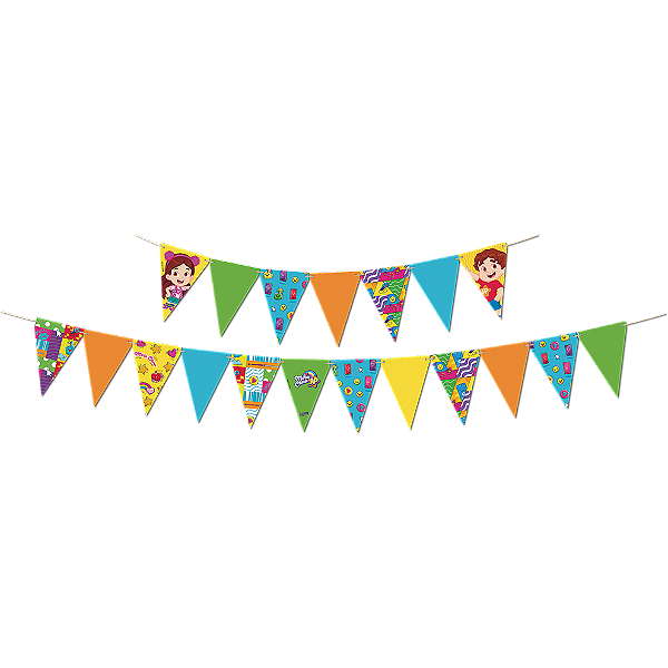 Faixa Decorativa Festa Maria Clara e JP - 01 unidade - Festcolor - Rizzo Festas