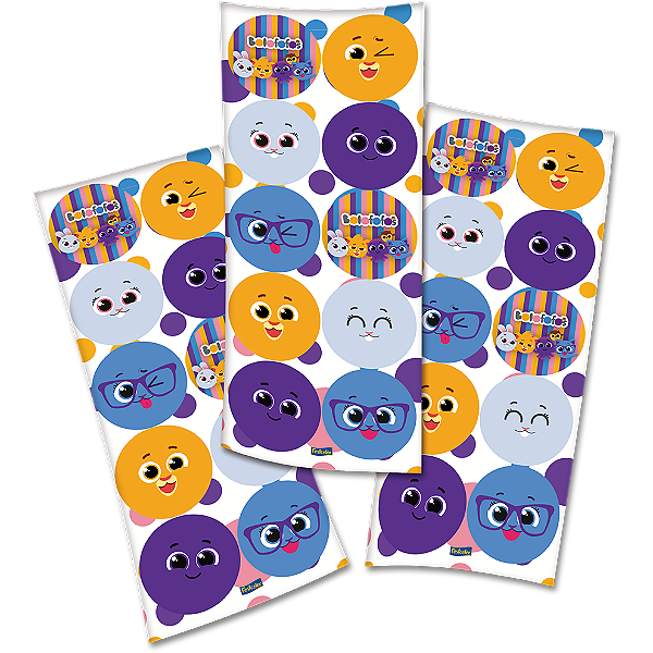 Adesivo Redondo Festa Bolofofos - 30 unidades - Festcolor - Rizzo Festas