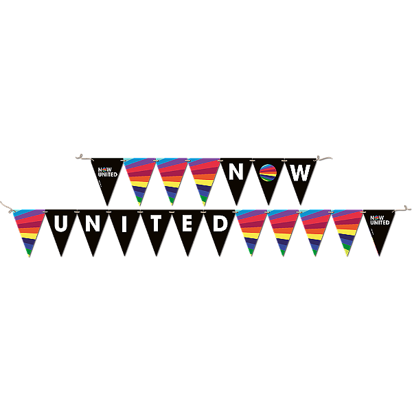 Faixa Decorativa Festa Now United - 01 Unidade - Festcolor - Rizzo Festas