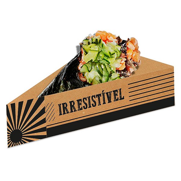 Berço para Temaki Kraft - 50 unidades - Food Service Festcolor  - Rizzo Embalagens