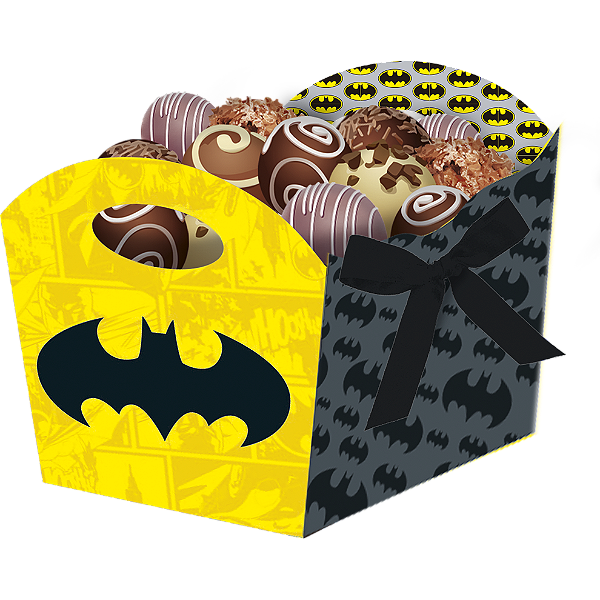 Cachepot Festa Batman Geek - 08 unidades - Festcolor -  Festas