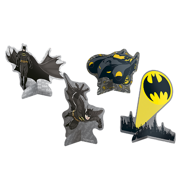 Decoração de Mesa Festa Batman - 08 unidades - Festcolor - Rizzo Festas