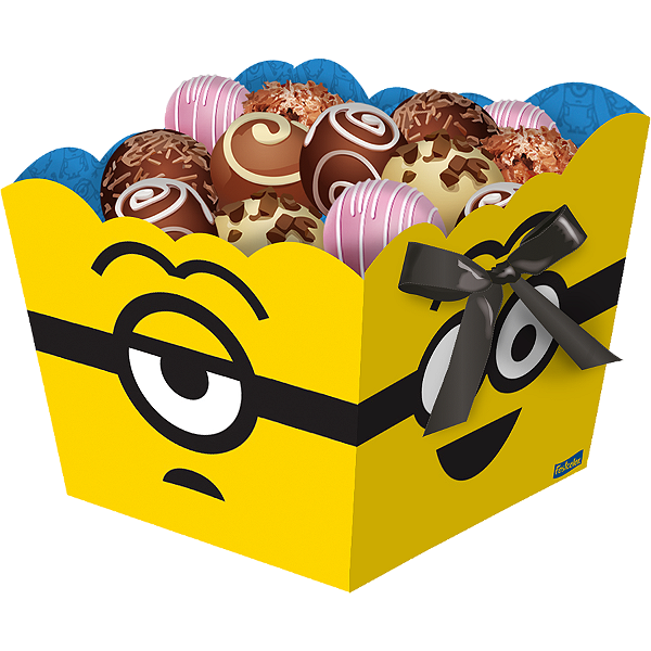 Cachepot Festa Minions- 8 unidades - Festcolor -  Festas