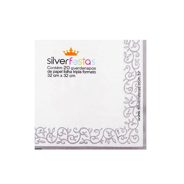 Guardanapo estampado folha dupla - 20 unidades - Ref.GE33071 - 33x33 cm - Rizzo