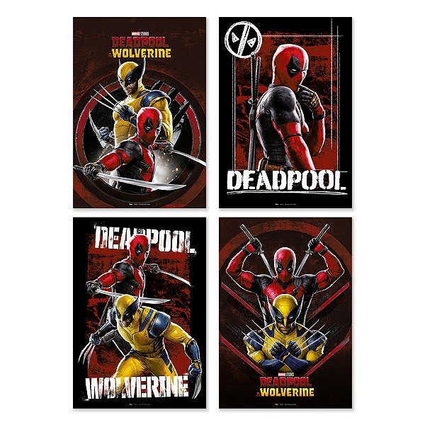 Cartaz Decorativo - Deadpool - 2 unidades - Regina - Rizzo
