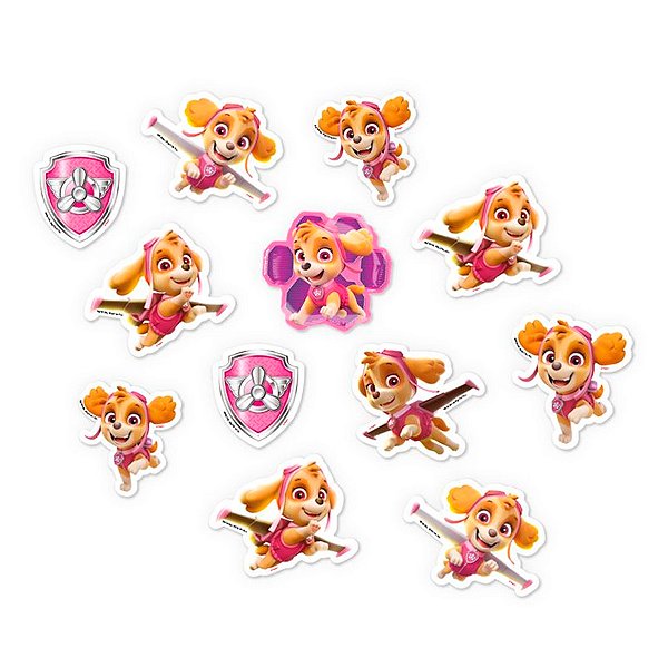 Mini Personagens Decorativos - Skye - 12 unidades - Regina - Rizzo