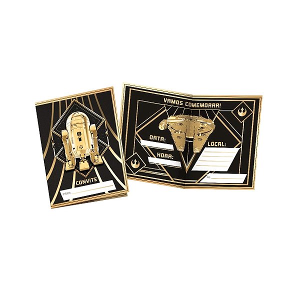 Convite - Star Wars - 8 unidades - Regina - Rizzo