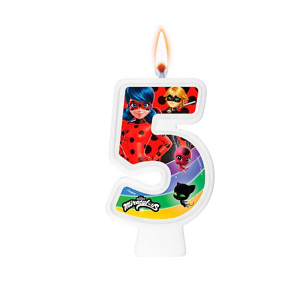Vela - Lady Bug N°5 - 1 unidade - Regina - Rizzo