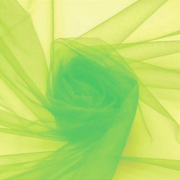 Tule - Verde Limão - 48cm x 10m - 1 unidade - Regina - Rizzo