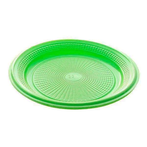 Prato Bolo Descartável 15cm Verde Limão - 10 unidades - Regina - Rizzo