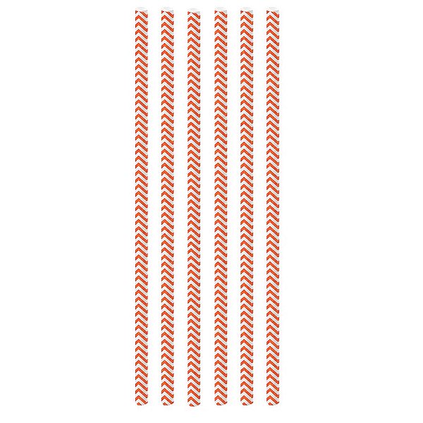 Canudo Biodegradável Missoni Vermelho - 12 unidades - Regina - Rizzo