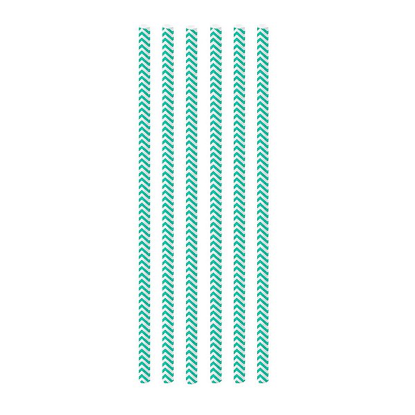 Canudo Biodegradável Missoni Tiffany - 12 unidades - Regina - Rizzo