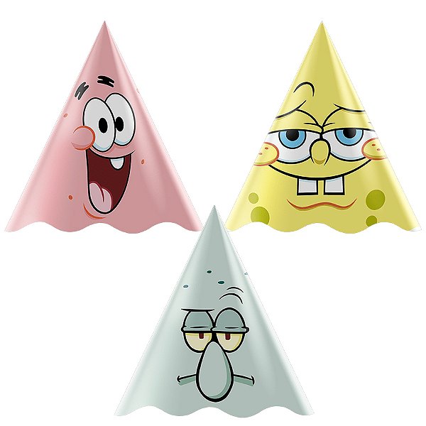 Chapéu - Bob Esponja - 12 unidades - Regina - Rizzo