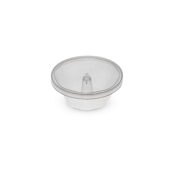 Forma para Pudim P com Tampa 10 unidades - Plastilânia - Rizzo