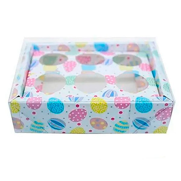 Caixa Base Brigadeiro - Páscoa Branca - N1 (9cm x12cm x4cm) - 5 unidades - Assk - Rizzo
